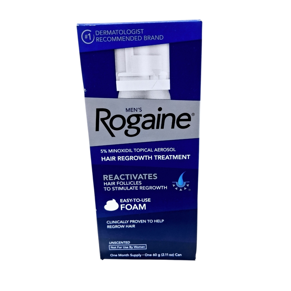 Rogaine Men's Hair Regrowth Treatment Foam - 1 Month Supply Exp. 12/2026